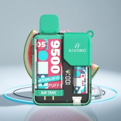 Aivono AIM-TANK 9500 Puffs 18мл LCD Арбуз-Лёд