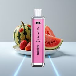 Hayati Pro Max 4000 Puffs Disposable Vape Клубничный Арбуз, 5% Никотин, 1400mAh, Перезаряжаемый