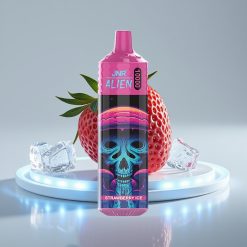 JNR Alien 10000 Puffs 850mAh Mesh Клубничный Лёд RGB
