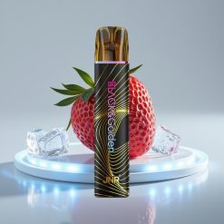 JNR Black&Golden 800 Puffs 550mAh Клубничный Лёд Одноразовая Электронная Сигарета