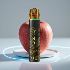 JNR Black&Golden 800 Puffs 550mAh Зеленое Яблоко Одноразовая Электронная Сигарета