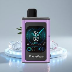 JNR PhoneVape 30000 затяжек, клубничный лёд, Type-C, турбо режим, приложение