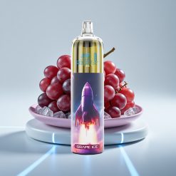 JNR Rocket-X 12400 Puffs с RGB подсветкой и регулируемым воздушным потоком Grape Ice