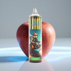 JNR Rocket-X 12400 Puffs с RGB подсветкой и регулируемым воздушным потоком, Двойное Яблоко