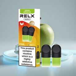 RELX Pod Pro 2 600 затяжек 1.8% никотина Зеленое яблоко лед