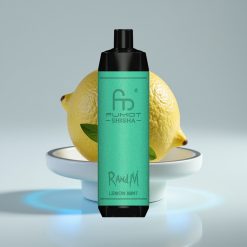 RandM Fumot Shisha 10000 Затяжек Лимон Мята Тип-C Mesh 0.6Ω 18мл