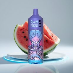 RandM Tornado 9000 Puffs 850 мАч 18 мл Меховая Спираль Арбуз Brazz Лед RGB Дисплей