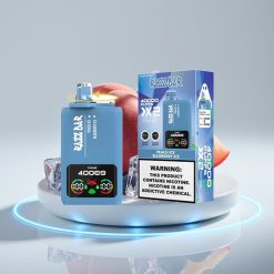 Razz Bar 40000 Puffs Disposable Vape Мощный Экран 650 мАч Персик Лёд & Черника Лёд