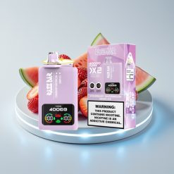 Razz Bar 40000 Puffs Disposable Vape Экран Мощности Клубника Арбуз & Виноград Лёд 650mAh Type-C